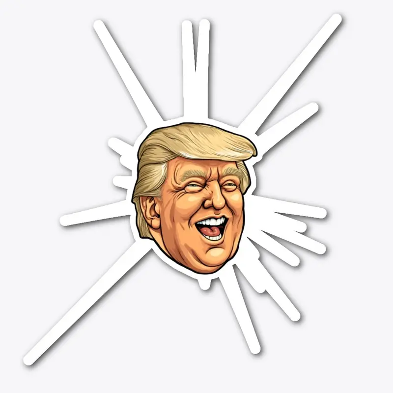 Trump Laughing Sticker